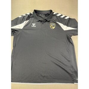 Hummel Black FC Legion Birmingham Golf Soccer Performance Polo Size XL